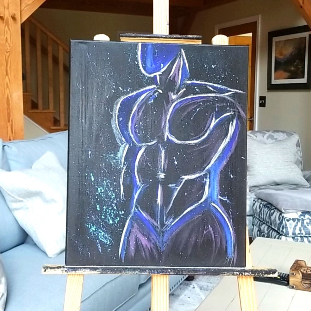 Original abstract acrylic painting
